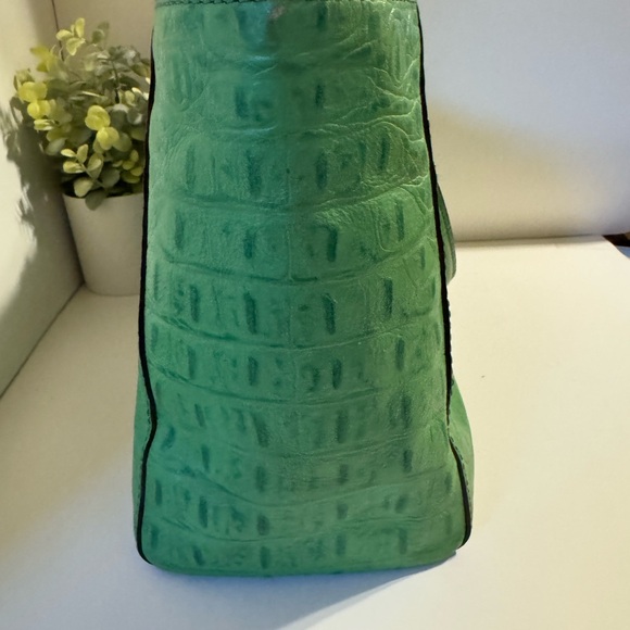 Kate Spade Large Green Embossed Leather Alligator Print - Picture 5 of 9